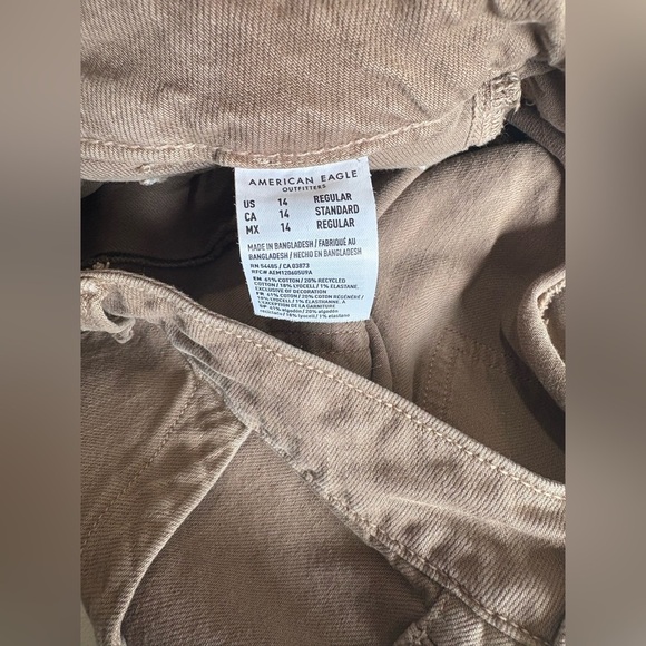 American Eagle high waist dreamy drape baggy wide leg cargo size 14 - Picture 5 of 10